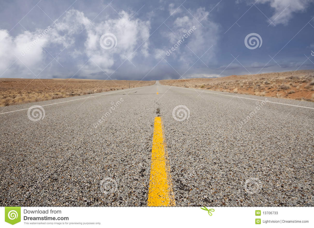 Long Road with Sky Blue Long Road with Sky Blue