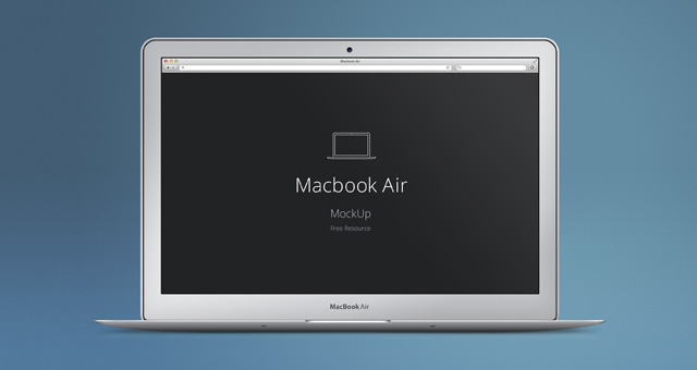 MacBook Air Mockup PSD