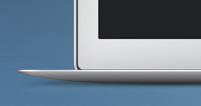 MacBook Air Mockup PSD