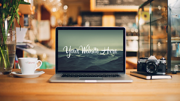 MacBook Mockup PSD Desk