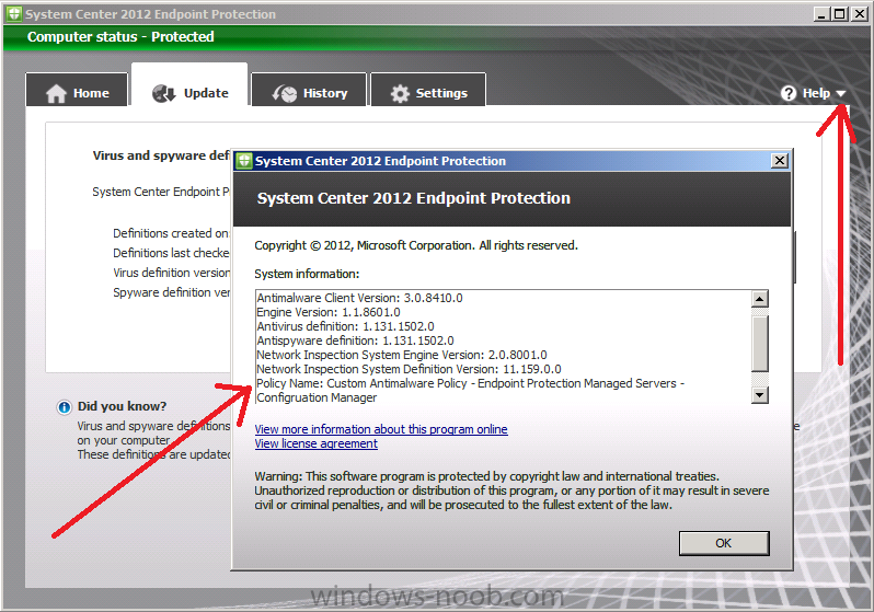 Microsoft System Center Endpoint Protection Alert Icon
