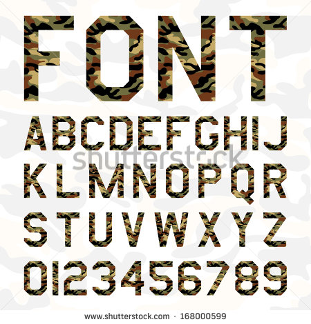 Military Camouflage Font