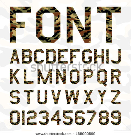 Military Camouflage Font Military Camouflage Font