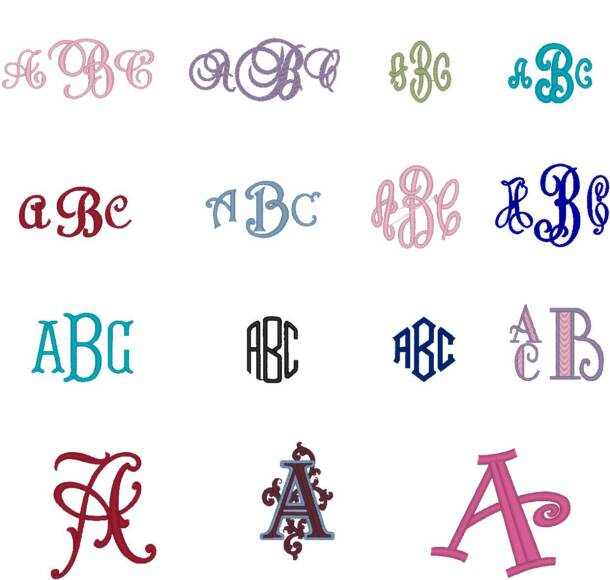 Monogram Fonts Initials