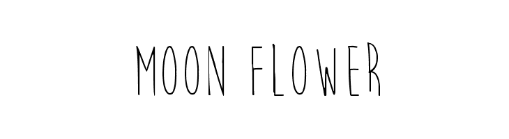 Moon Flower Font