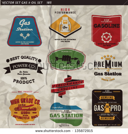 Motor Oil Vintage Can Labels