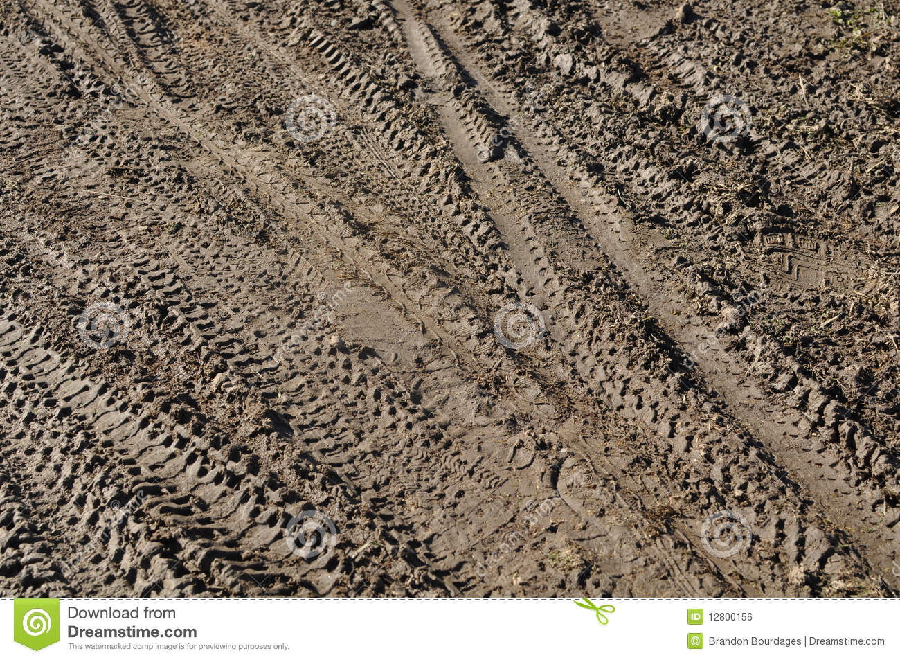 Mud Tire Track Splatter Background