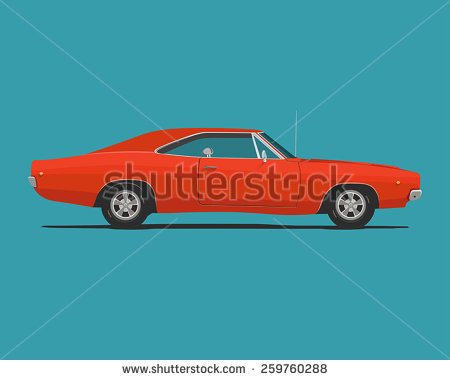 Muscle Car Vector