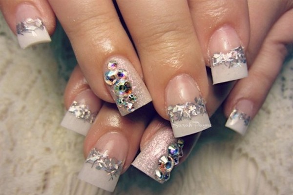 Nail Designs with Rhinestones