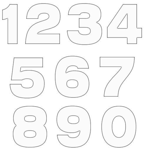 Number Template Clip Art