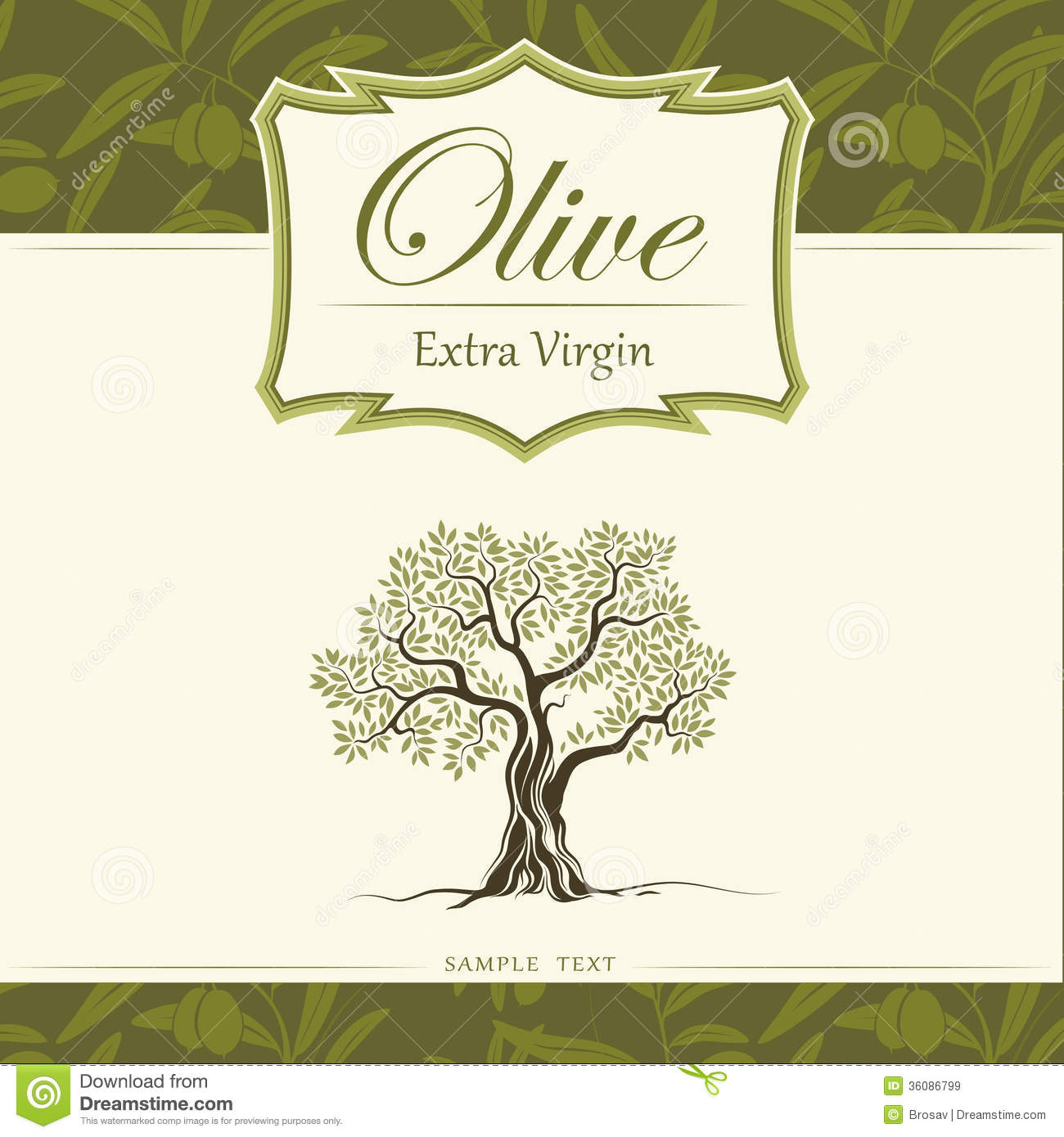 Olive Tree Vector