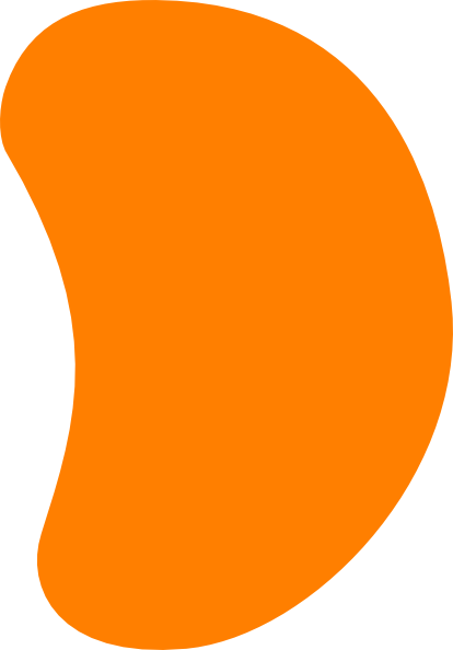 Orange Jelly Bean Clip Art