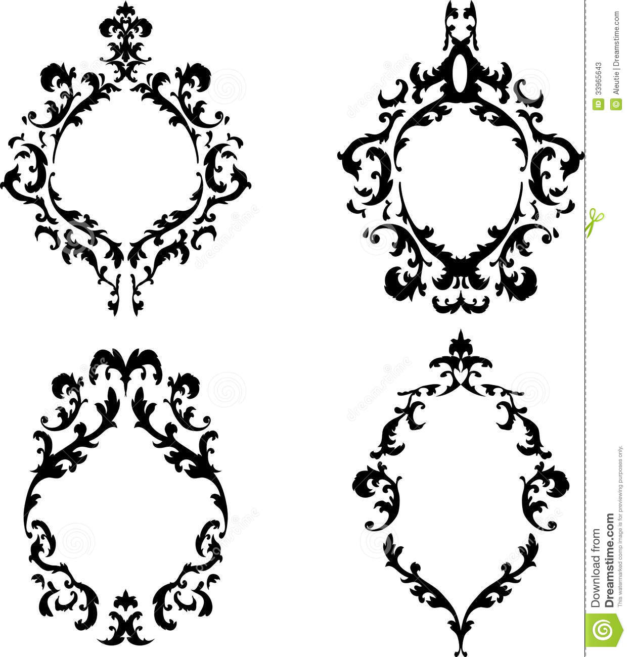 Ornate Oval Frame Clip Art