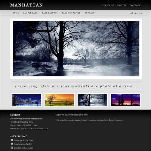 Photography Website Template