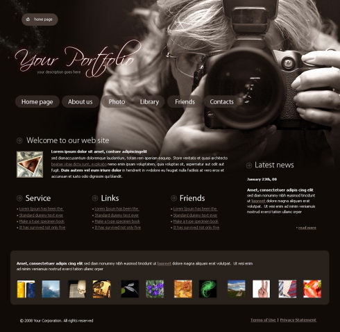 Photography Website Template