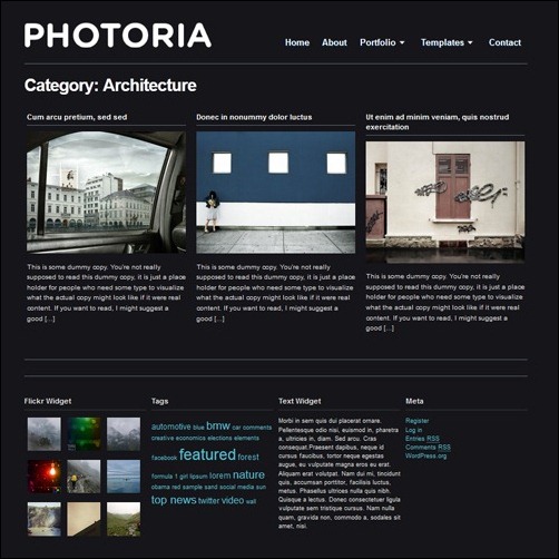 Photography Website Template