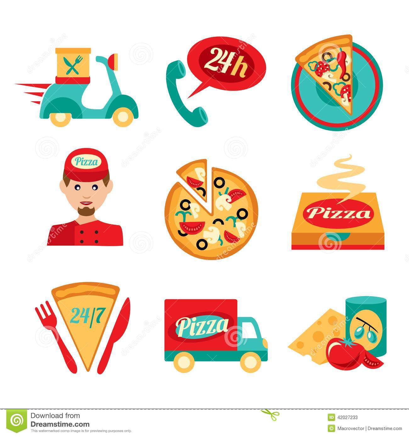 Pizza Fast Food Logos