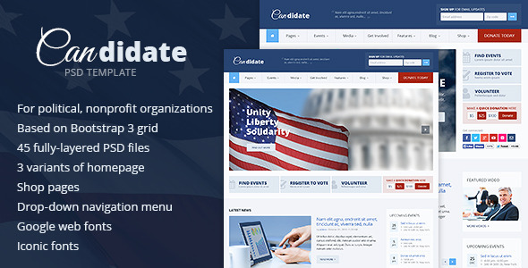 Political Campaign Brochure Template