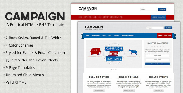 Political Campaign Templates