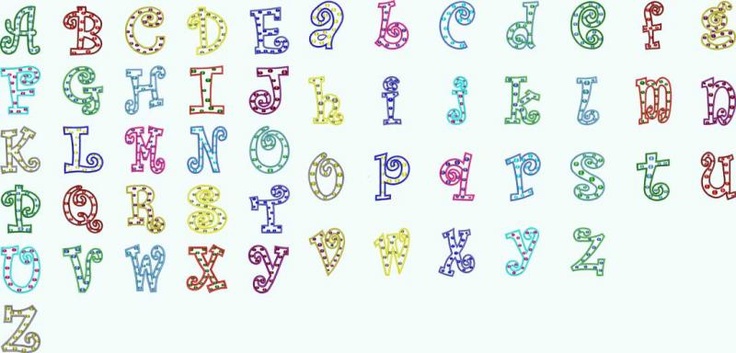 Polka Dots Bubble Letters Font