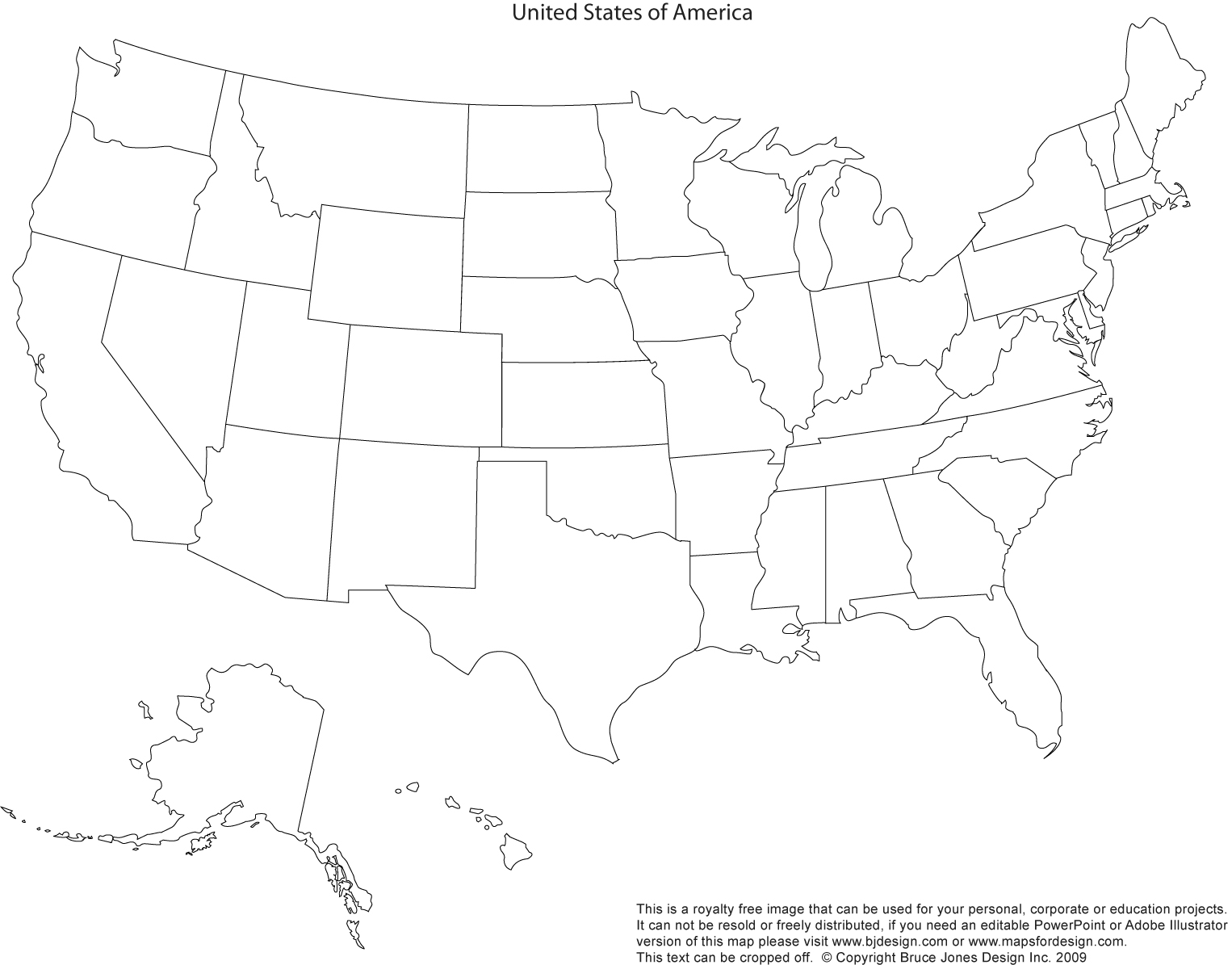 Printable Blank Us Maps United States