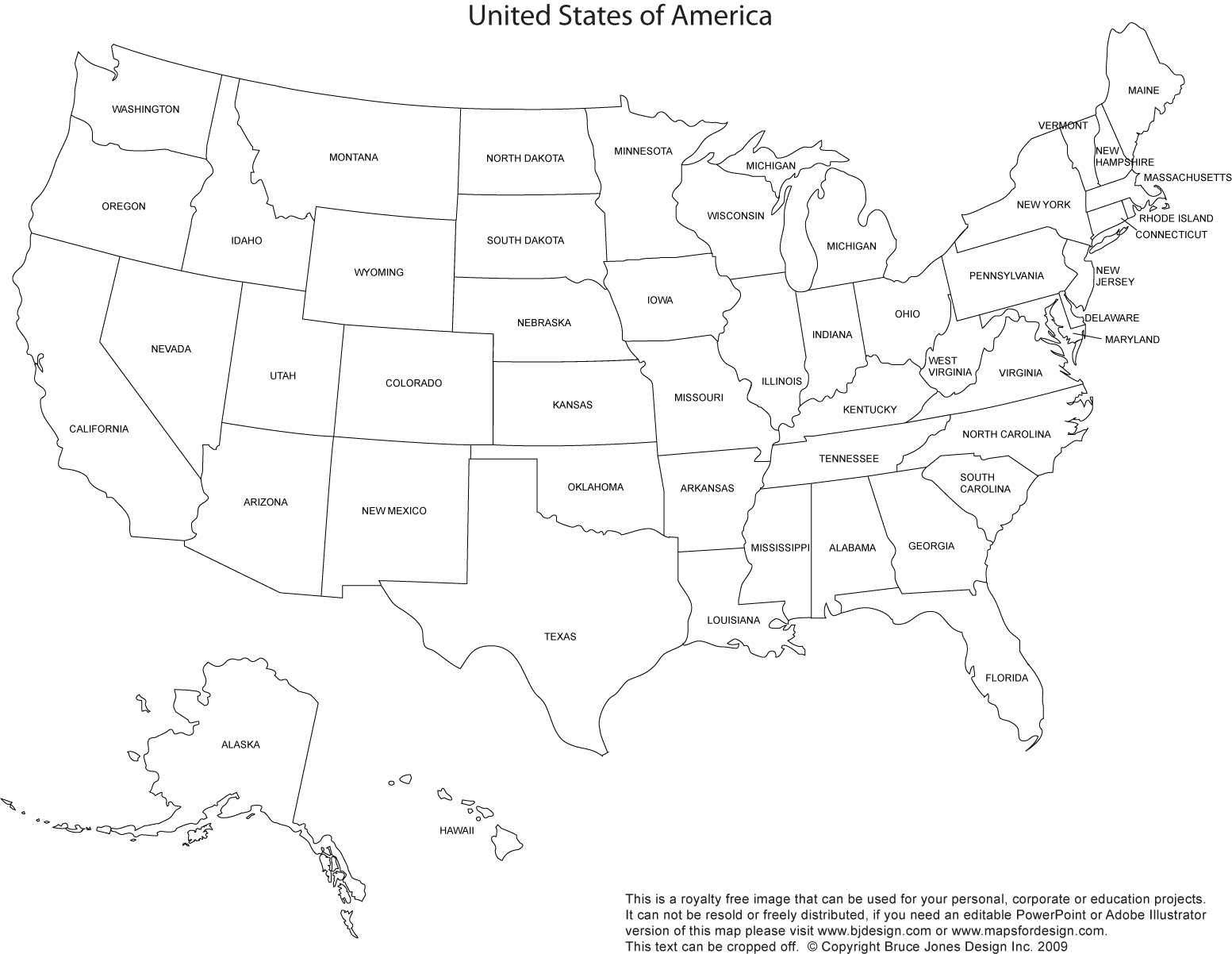 Printable US Maps United States