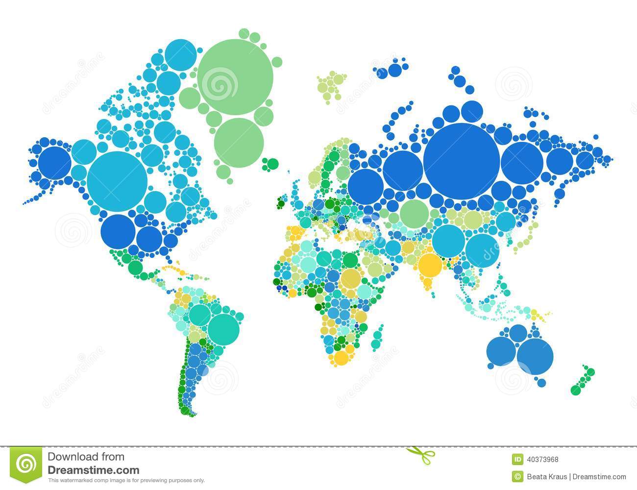 Public-Domain World Map