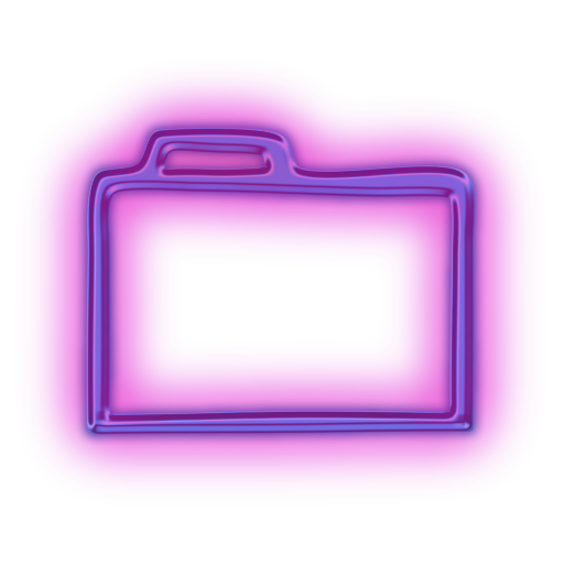 Purple File Folder Icon