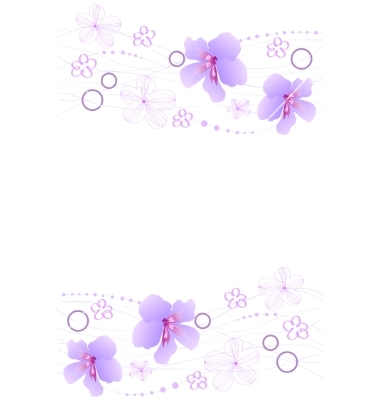 Purple Flower Vector