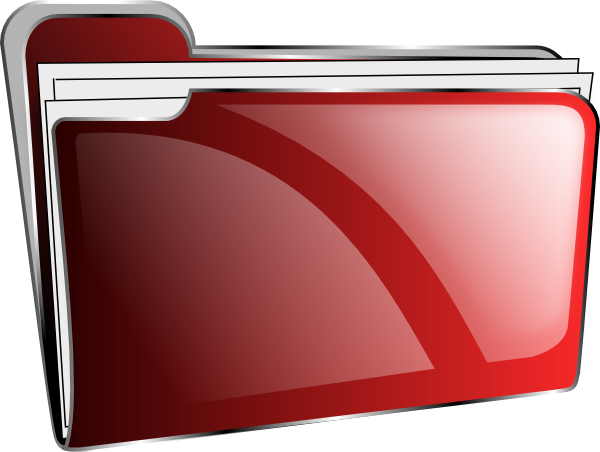 Red Folder Icon Clip Art Red Folder Icon Clip Art