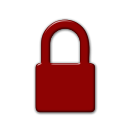 Red Security Lock Icon