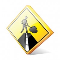 Road Work Ahead Sign Icon