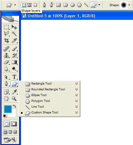 Shape Tool Photoshop