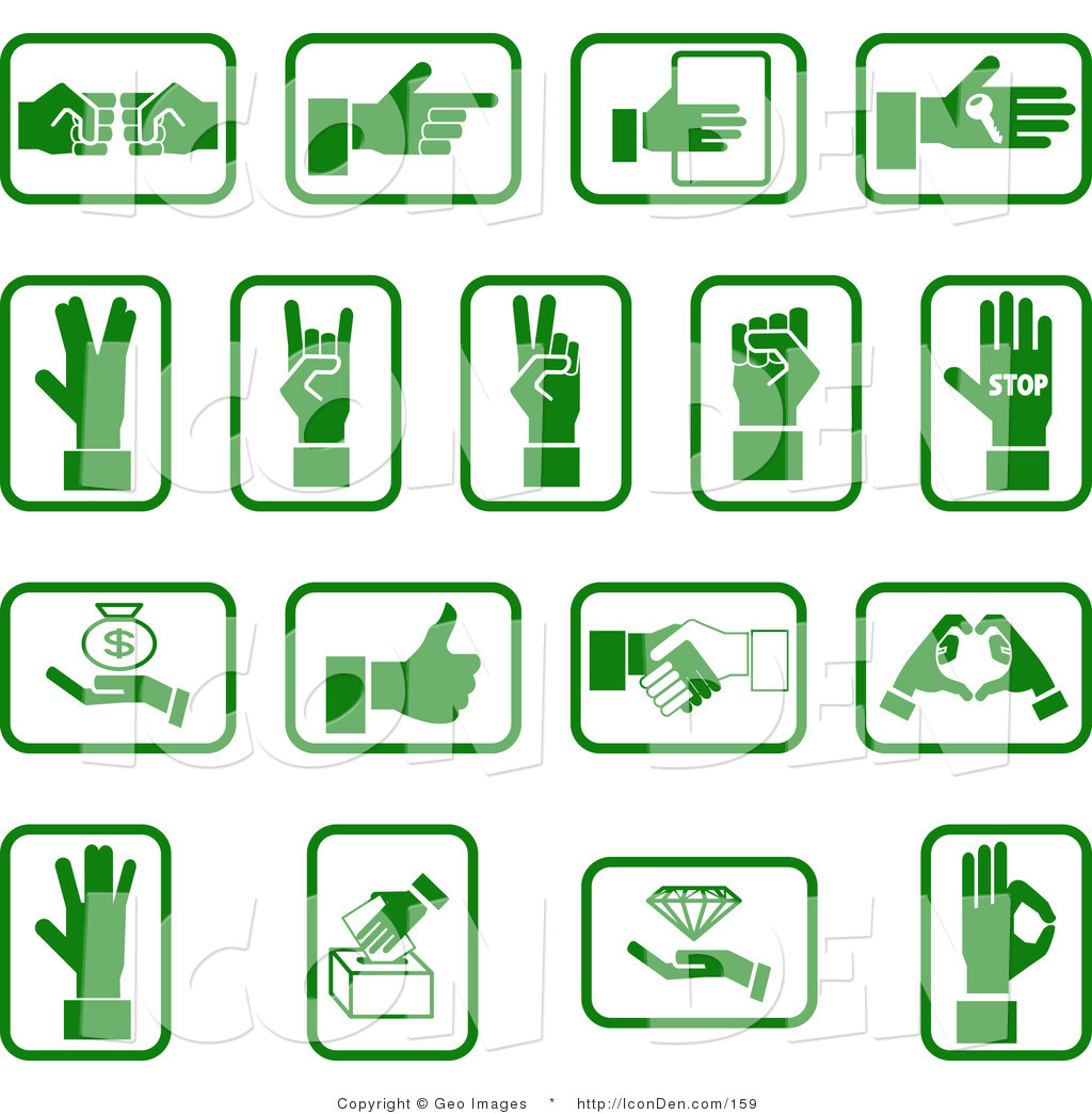 Sign Language Hands Clip Art