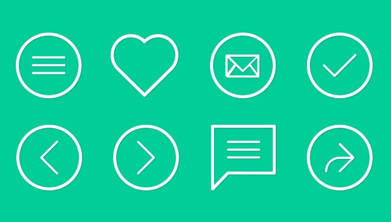 Simple Flat Line Icons Simple Flat Line Icons