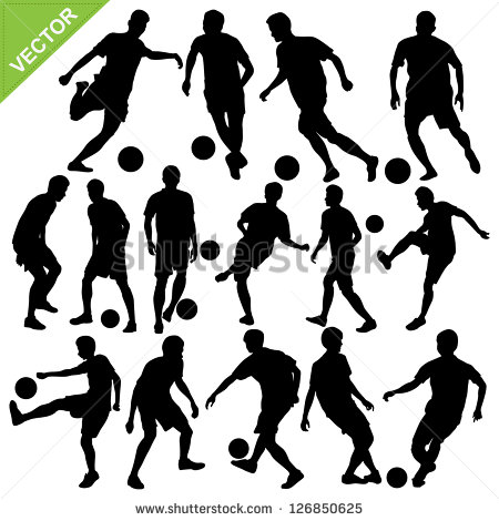 Soccer Player Silhouette Vector