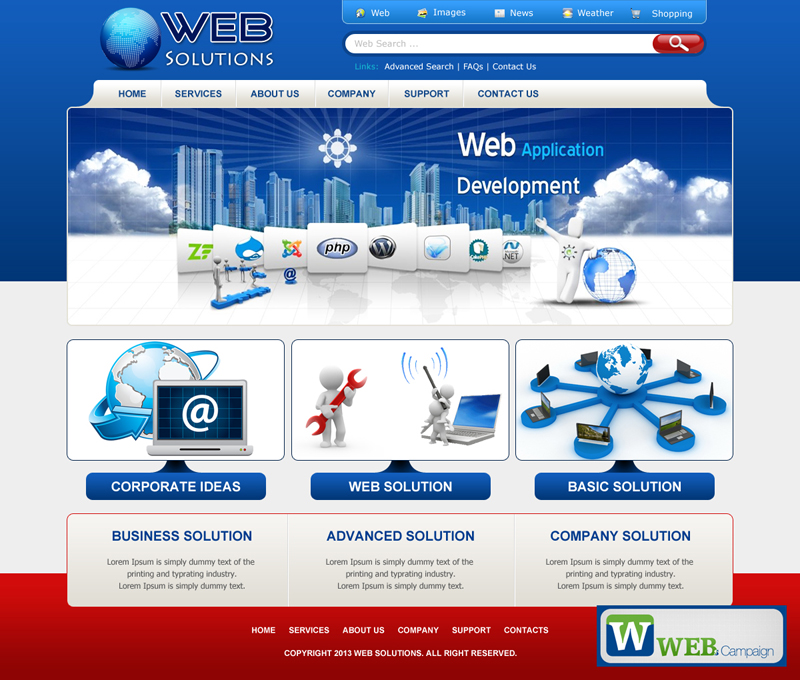 Solution Website Templates Solution Website Templates