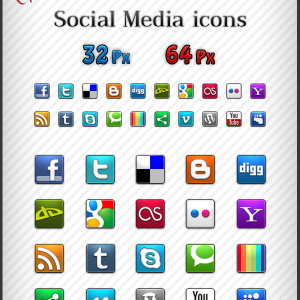 Square Social Media Icons