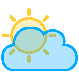 Sun Cloud Icon