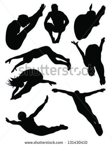 Swimming Diving Silhouette