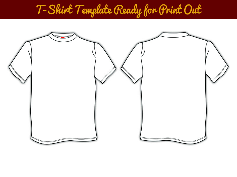T-Shirt Template Print Out T-Shirt Template Print Out