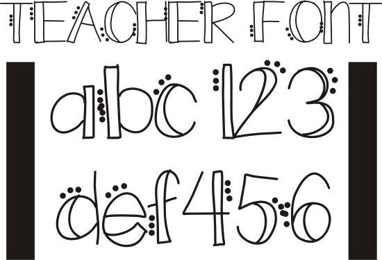 Teacher Bubble Letters Cute Font Teacher Bubble Letters Cute Font