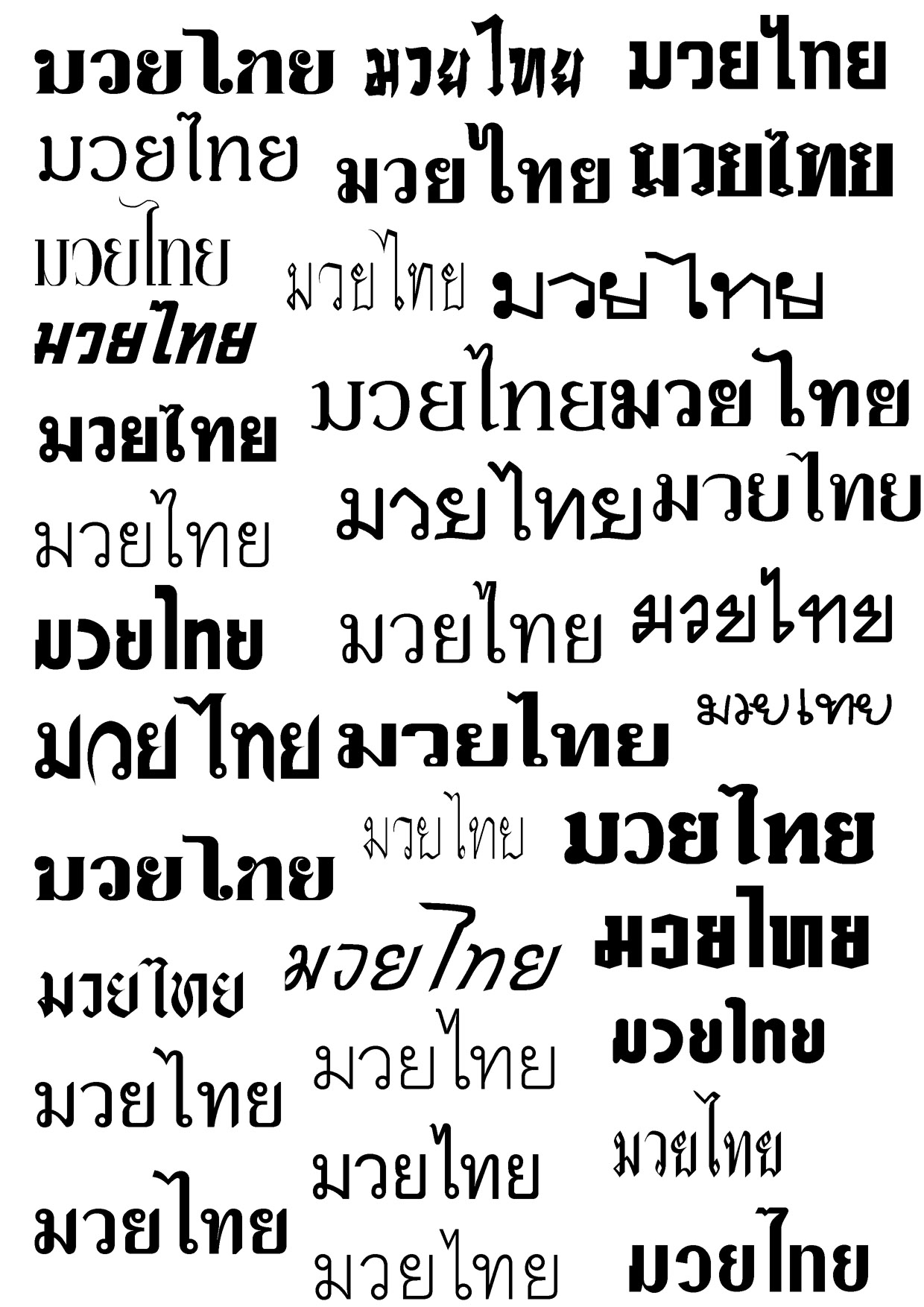 Thai Language Writing