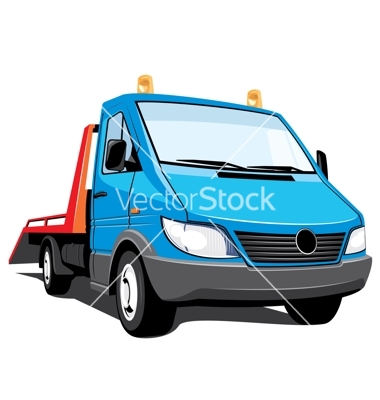 Tow Truck Vector Clip Art