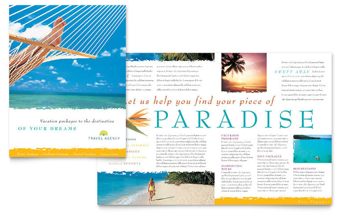 Travel Agency Brochure Template Travel Agency Brochure Template