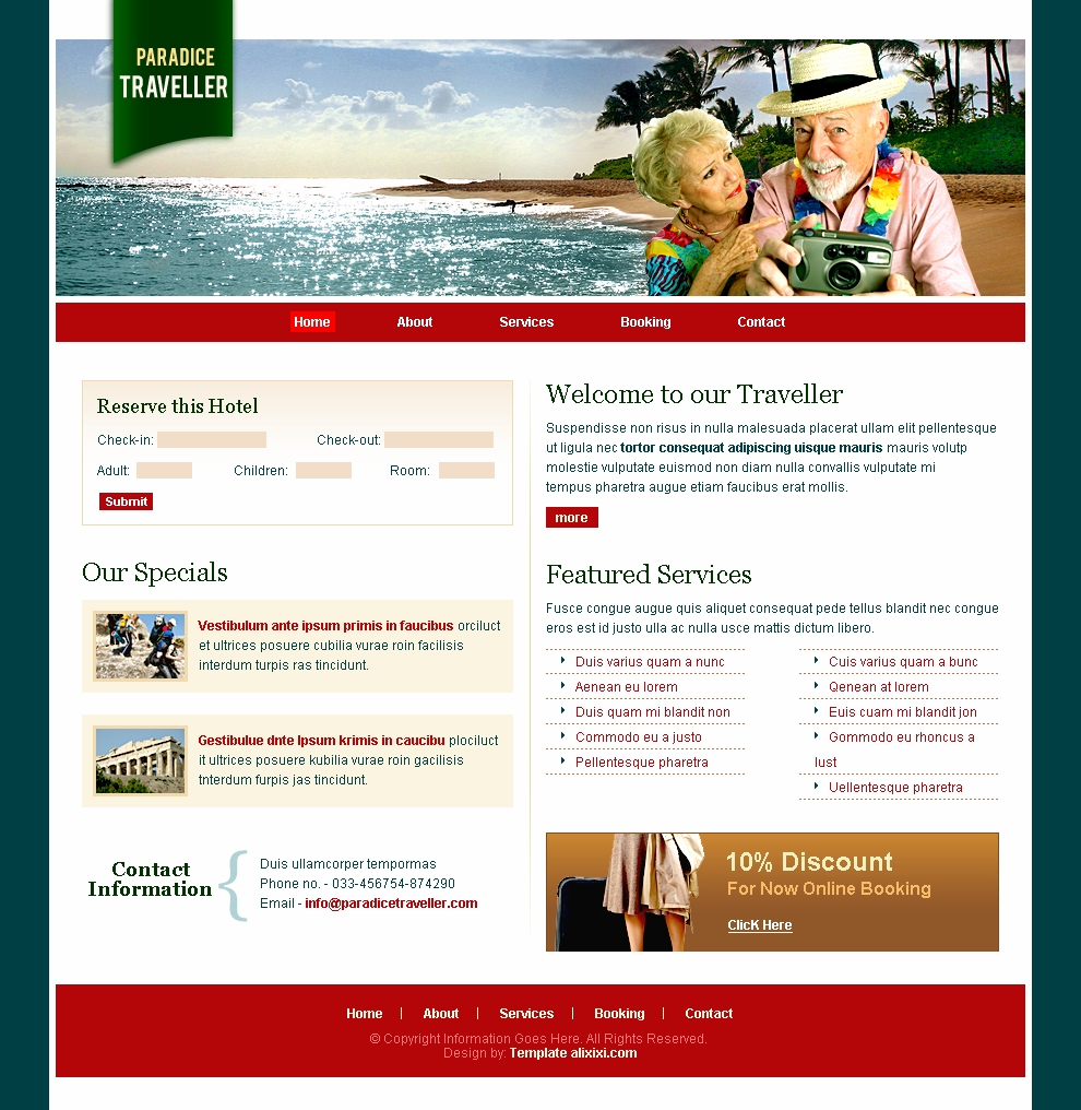 Travel Website Templates Free Download