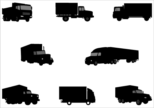 Truck Silhouette Clip Art