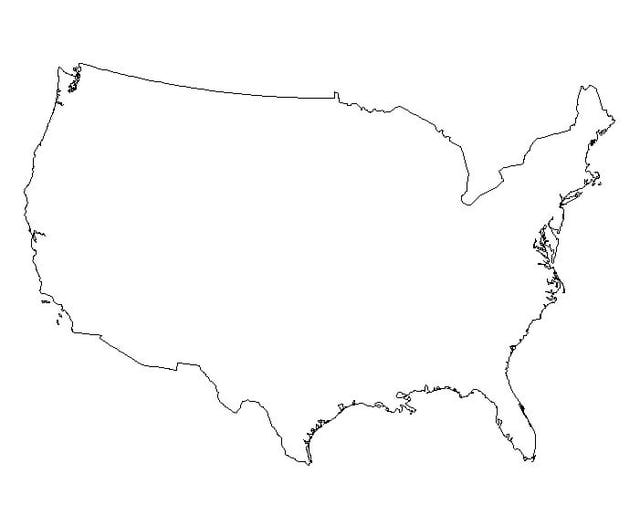 United States Map Outline