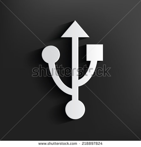 USB Symbol Vector Art