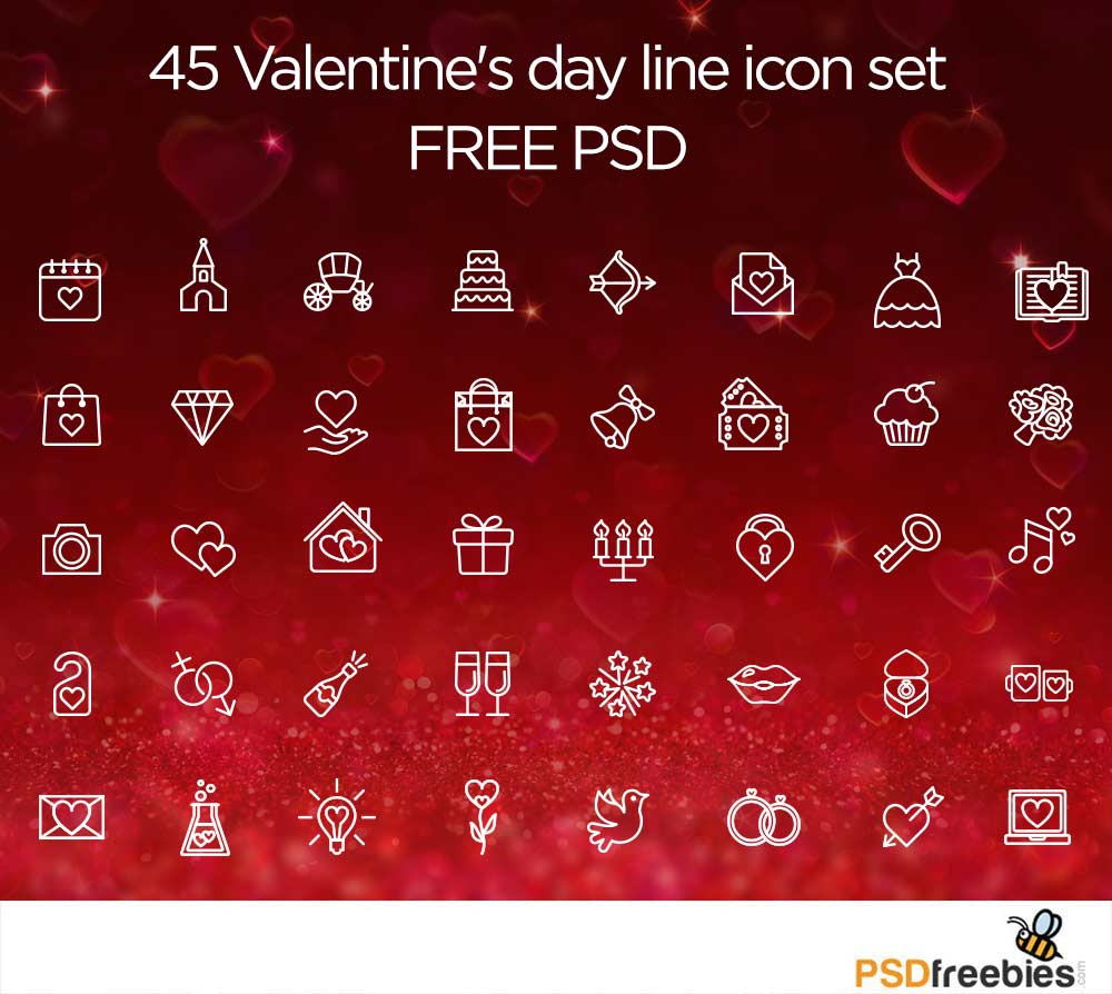 Valentine's Day Icons Free